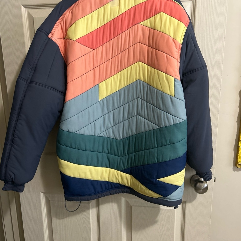 Free People Midnight Moon Bomber Jacket Sz XSmall Oversized - Picture 8 of 12